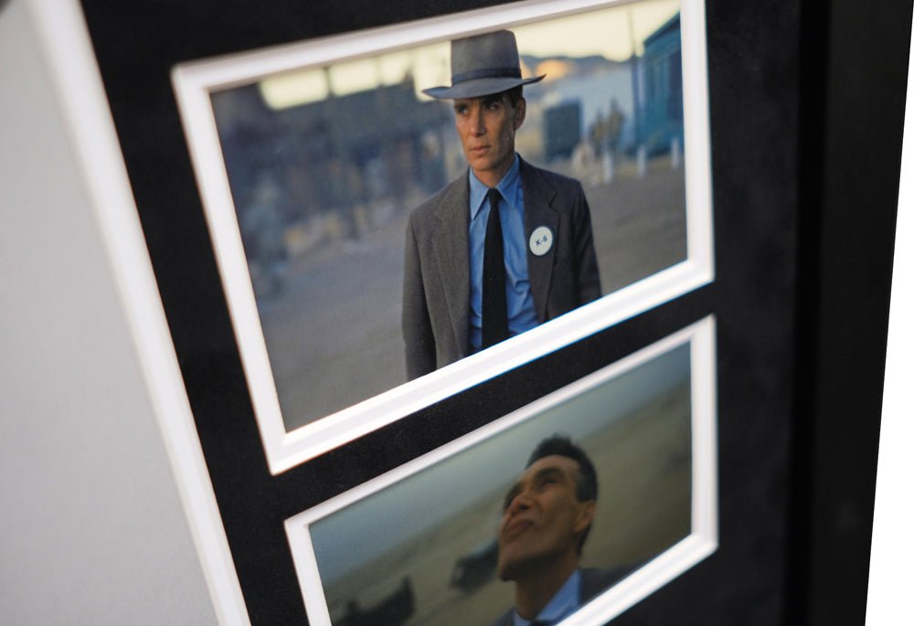 Oppenheimer signed whitecard by Cillian Murphy - Memorabilia Framers Shop