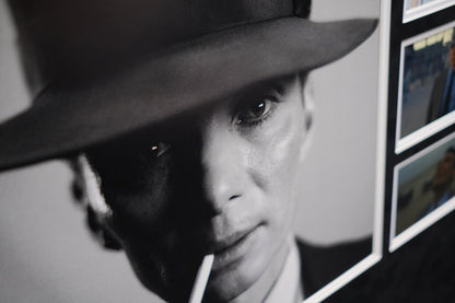 Oppenheimer signed whitecard by Cillian Murphy - Memorabilia Framers Shop