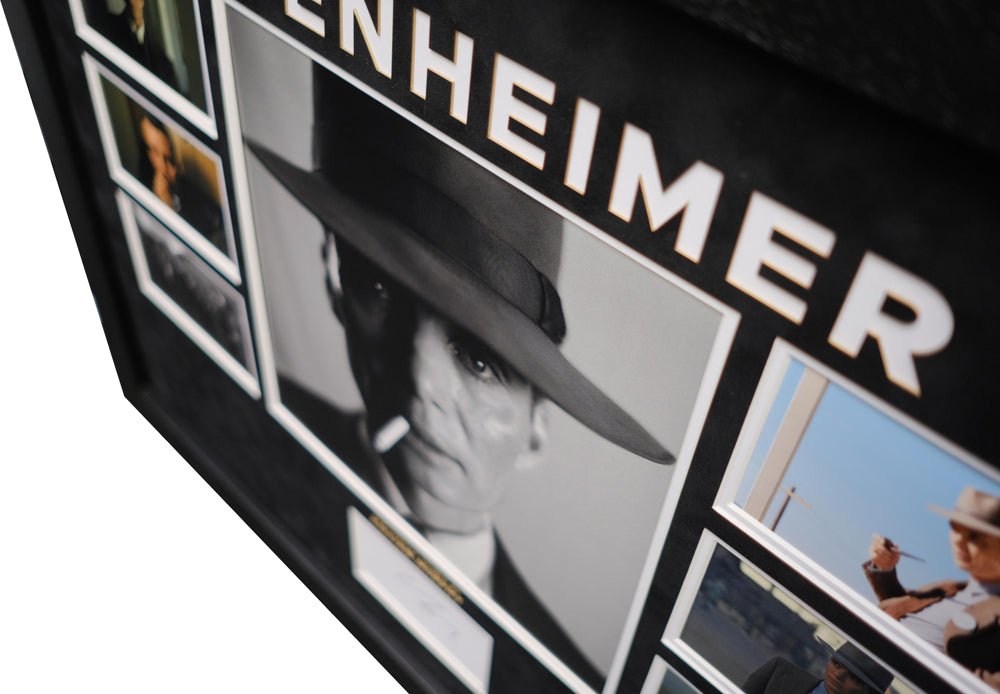 Oppenheimer signed whitecard by Cillian Murphy - Memorabilia Framers Shop