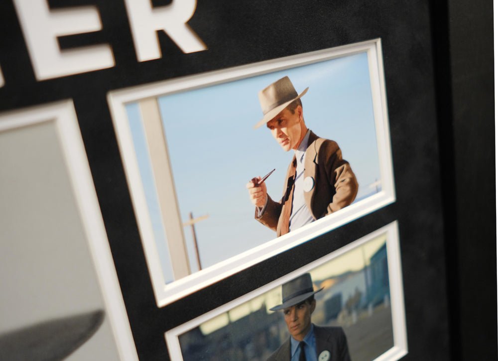 Oppenheimer signed whitecard by Cillian Murphy - Memorabilia Framers Shop