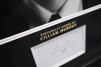 Oppenheimer signed whitecard by Cillian Murphy - Memorabilia Framers Shop