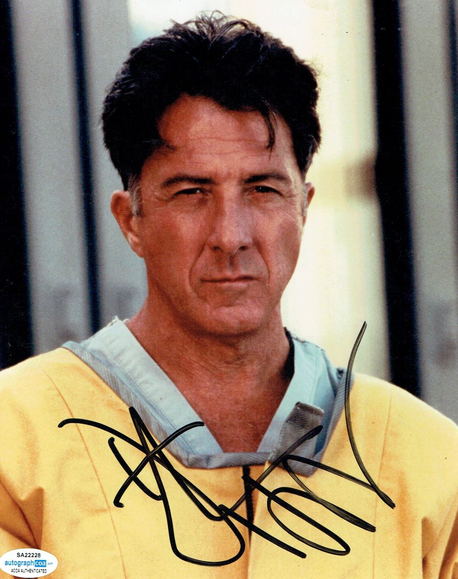 Outbreak Signed Photograph Display Signed by Dustin Hoffman - Memorabilia Framers Shop