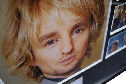 Owen Wilson tribute signed white card - Memorabilia Framers Shop
