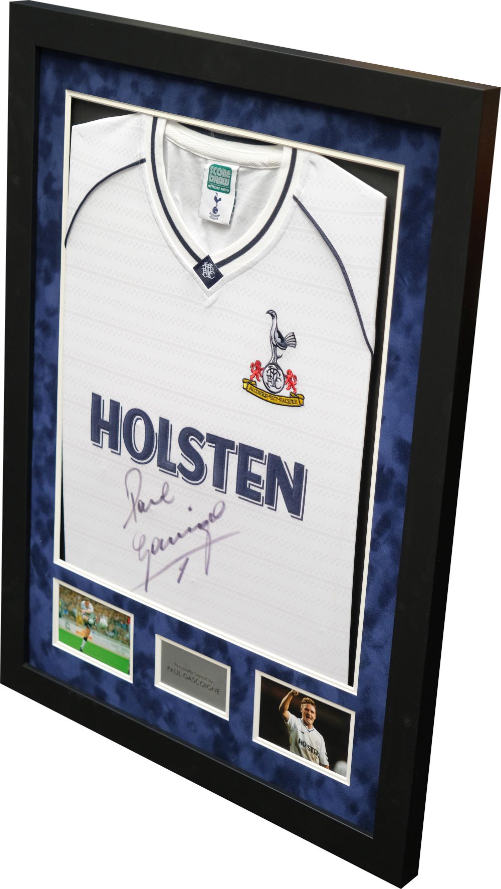 Paul Gascoigne Signed Spurs Shirt - Memorabilia Framers Shop