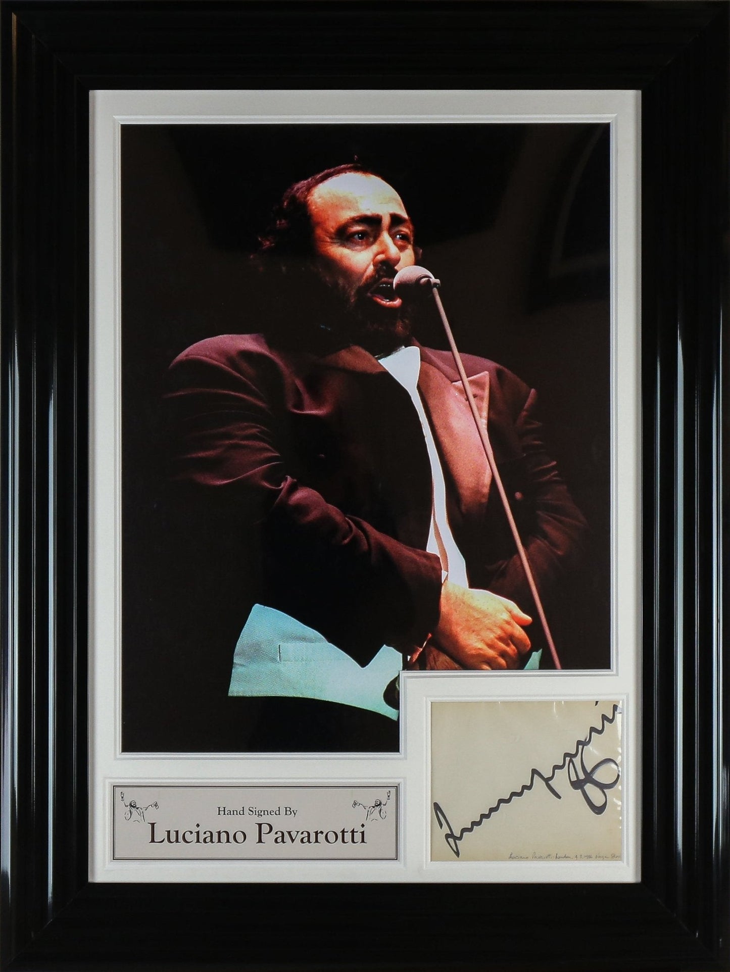 Paveroti Signed Historical Document Framed Display - Memorabilia Framers Shop