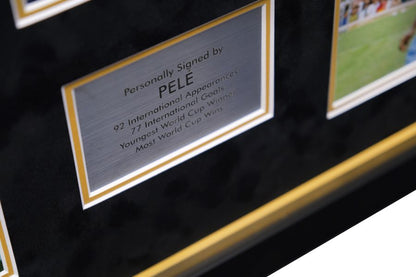 Pele signed Photograph Framed Display - Memorabilia Framers Shop