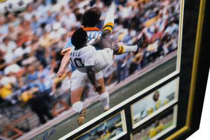 Pele signed Photograph Framed Display - Memorabilia Framers Shop