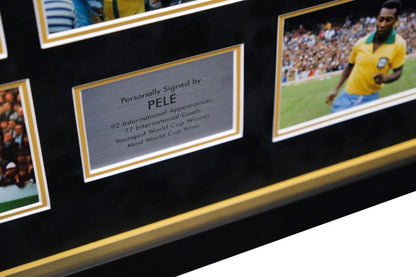 Pele signed Photograph Framed Display - Memorabilia Framers Shop