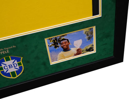 Pele Signed Shirt with BAS Beckett Authentication Certificate - Memorabilia Framers Shop