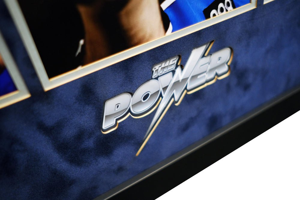 Phil 'Power' Taylor signed whitecard - Memorabilia Framers Shop
