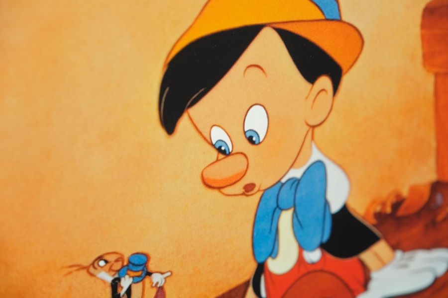Pinocchio Photograph Display Signed by Dickie Jones - Memorabilia Framers Shop
