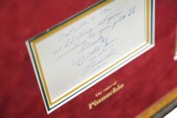 Pinocchio Photograph Display Signed by Dickie Jones - Memorabilia Framers Shop