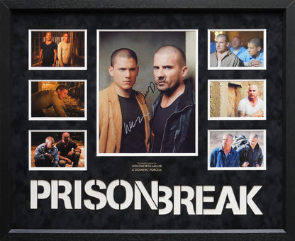 Prison Break Photograph Display Signed by Wentworth Miller Dominic Purcell - Memorabilia Framers Shop
