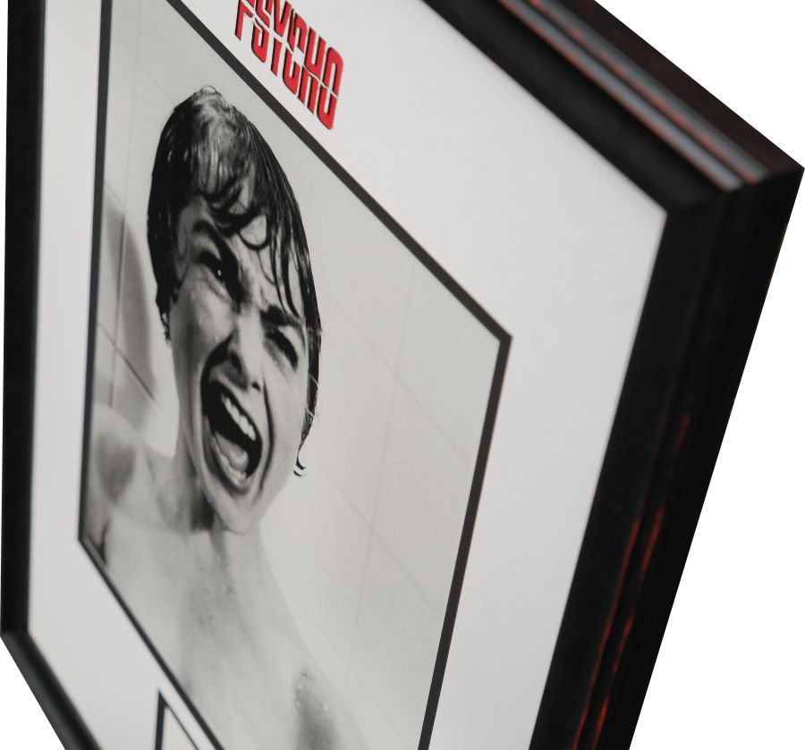 Psycho White Card Photograph Framed Display Signed By Janet Leigh - Memorabilia Framers Shop