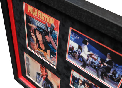 Pulp Fiction Framed Poster Display Signed by John Travolta and Uma Thurman - Memorabilia Framers Shop