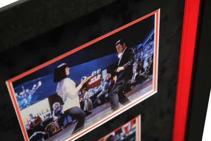 Pulp Fiction Framed Poster Display Signed by John Travolta and Uma Thurman - Memorabilia Framers Shop