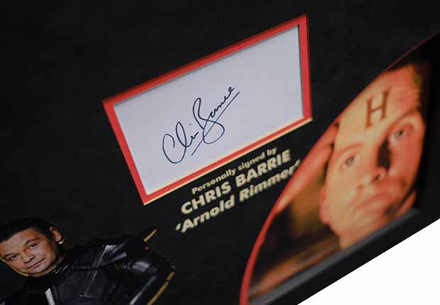 Red Dwarf Signed photo display by Danny John-Jules,Chris Barrie,Craig Charles, Robert Llewellyn - Memorabilia Framers Shop