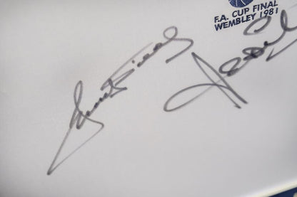 Ricky Villa and Ossie Ardiles Signed Spurs Shirt Framed Display - Memorabilia Framers Shop