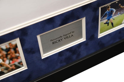 Ricky Villa Signed Spurs Shirt Framed Display - Memorabilia Framers Shop