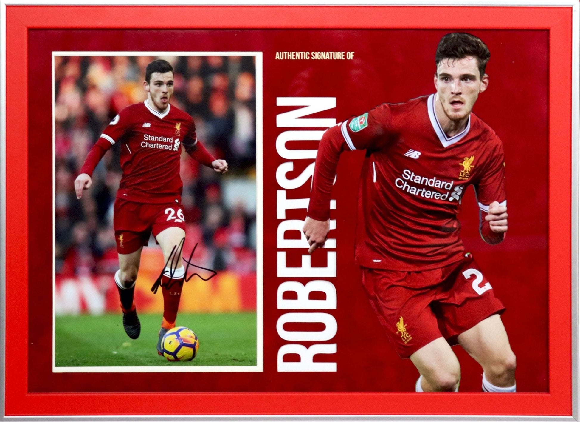 Robertson Signed Photo Framed Display - Memorabilia Framers Shop