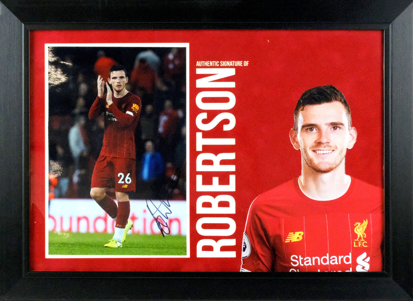 Andrew Robertson Signed Photo Framed Display