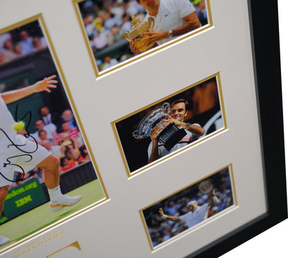 Roger Federer 12x8 Signed Photo Display - Memorabilia Framers Shop