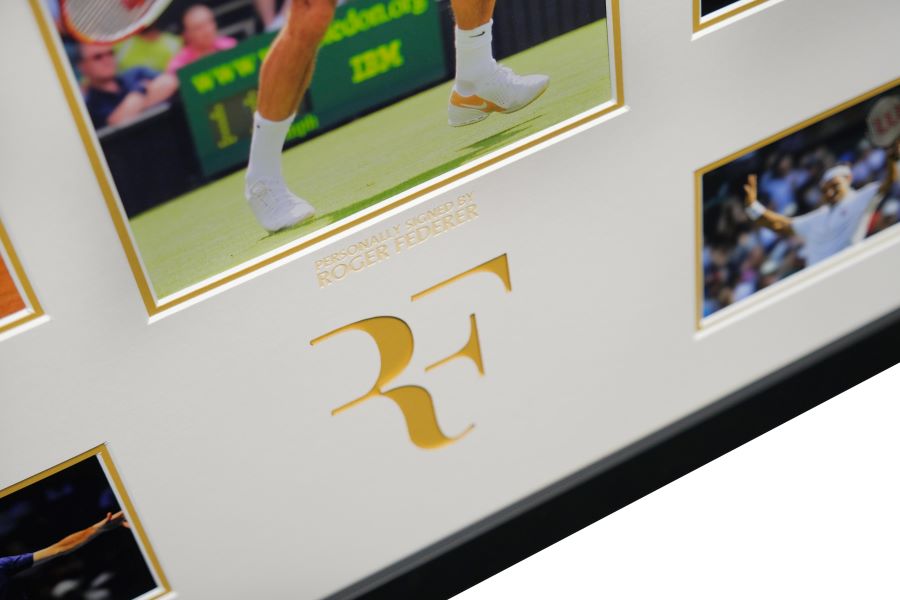 Roger Federer 12x8 Signed Photo Display - Memorabilia Framers Shop