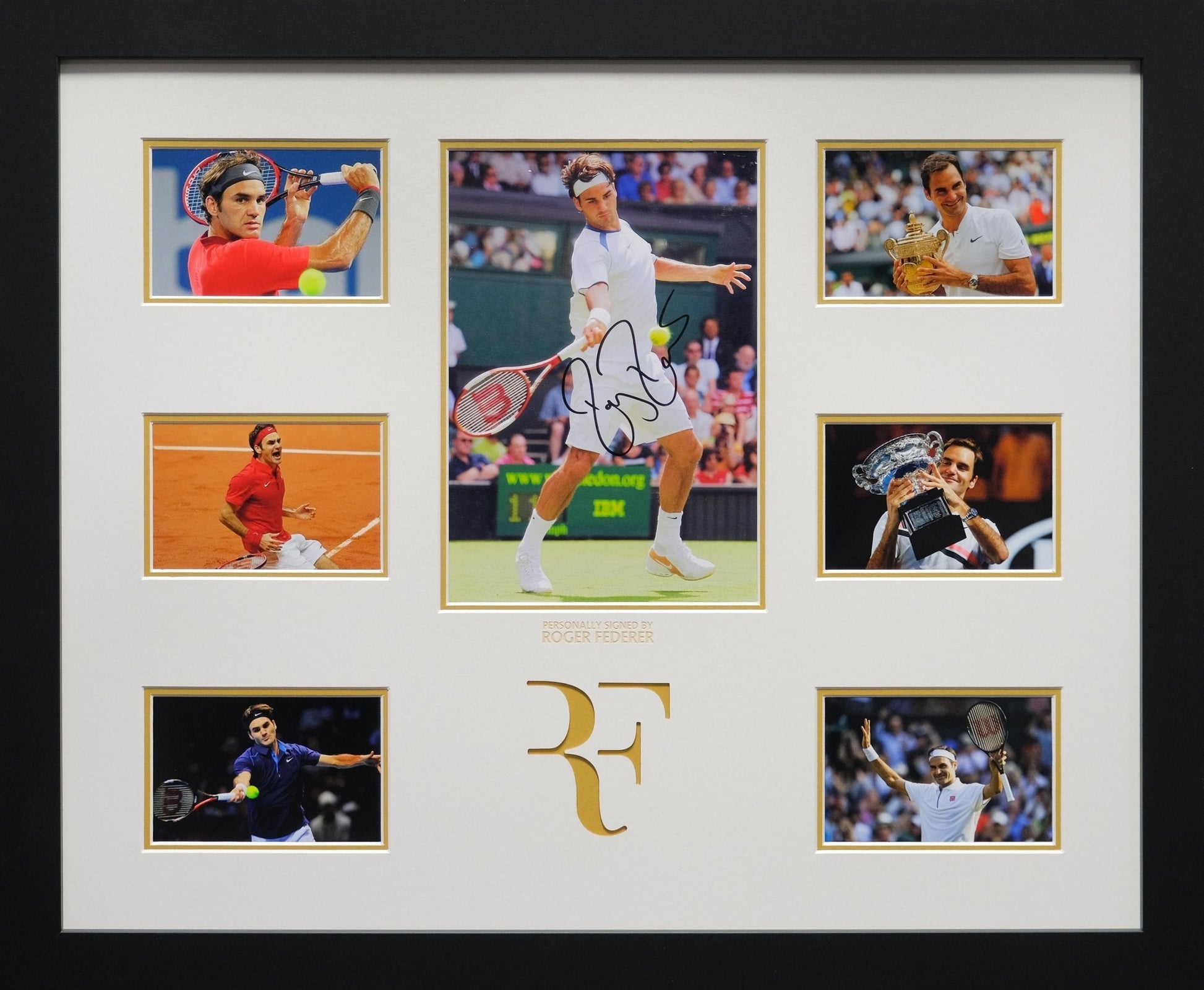 Roger Federer 12x8 Signed Photo Display - Memorabilia Framers Shop