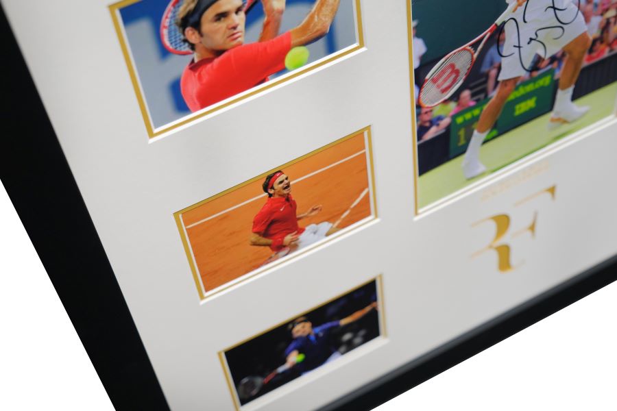 Roger Federer 12x8 Signed Photo Display - Memorabilia Framers Shop