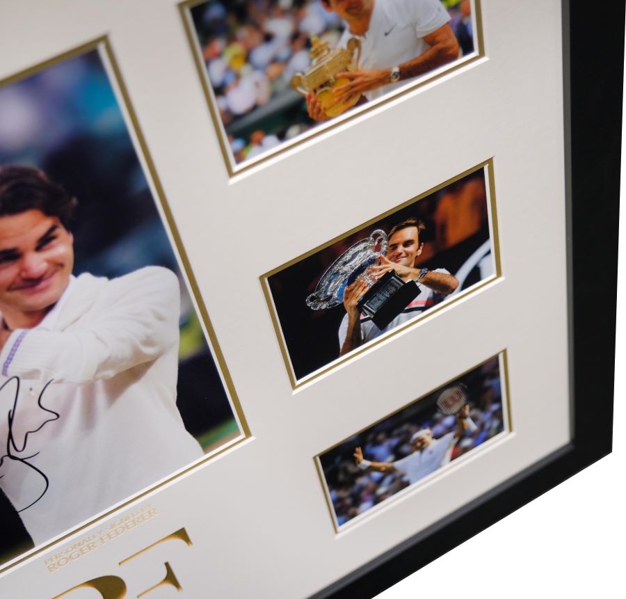 Roger Federer Signed Photo Display - Memorabilia Framers Shop