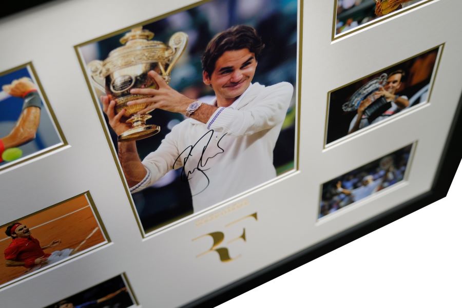 Roger Federer Signed Photo Display - Memorabilia Framers Shop