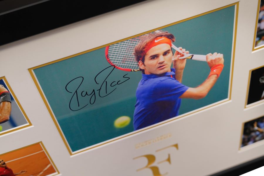 Roger Federer Signed Photo Display - Memorabilia Framers Shop