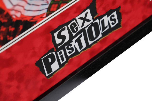 Sex Pistol's Johnny Rotten Signed White Card Display - Memorabilia Framers Shop