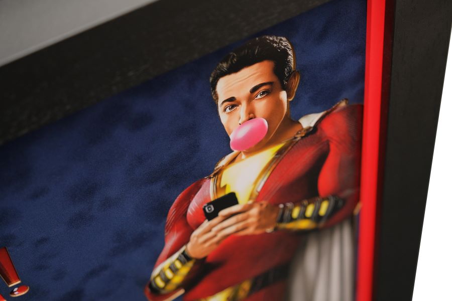 Shazam Multi Signed Photograph Display Signed by Zachary Levi - Memorabilia Framers Shop