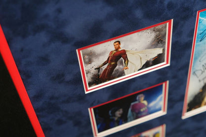 Shazam Multi Signed Photograph Display Signed by Zachary Levi - Memorabilia Framers Shop