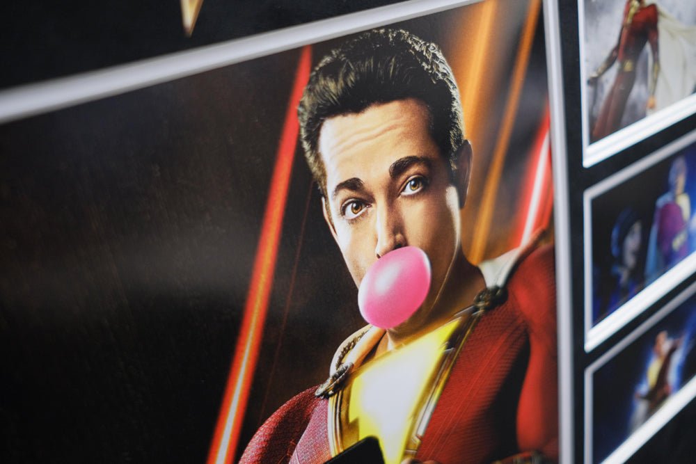 Shazam signed by Zachary Levi - Memorabilia Framers Shop