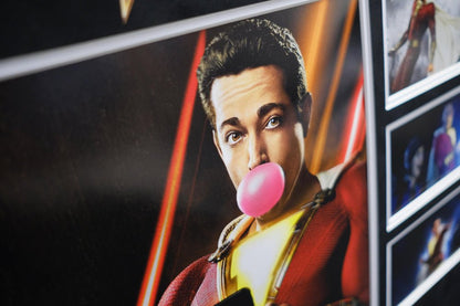 Shazam signed by Zachary Levi - Memorabilia Framers Shop