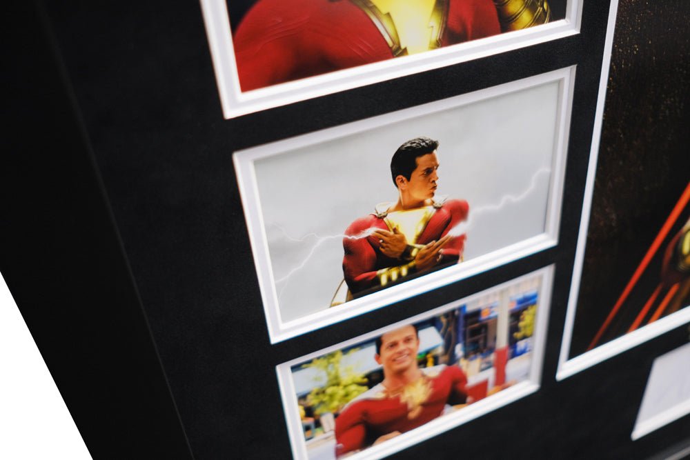 Shazam signed by Zachary Levi - Memorabilia Framers Shop