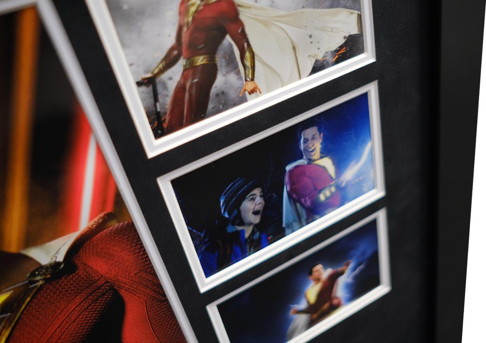 Shazam signed by Zachary Levi - Memorabilia Framers Shop
