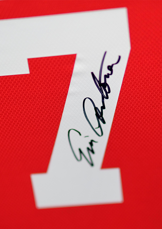 Cantona Man United Signed Shirt Framed Display