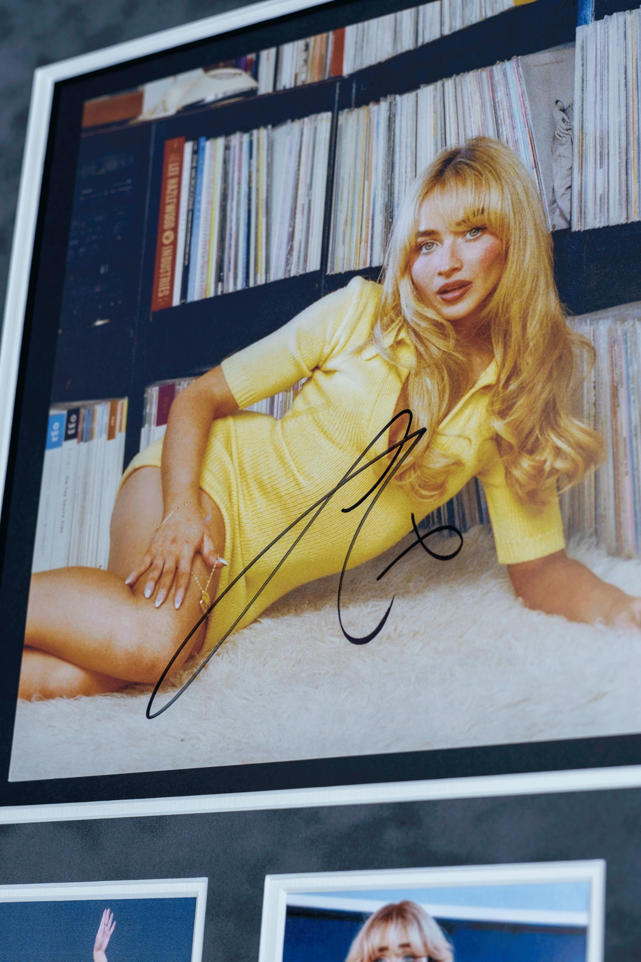 Sabrina Carpenter Short n' Sweet Vinyl Signed Display
