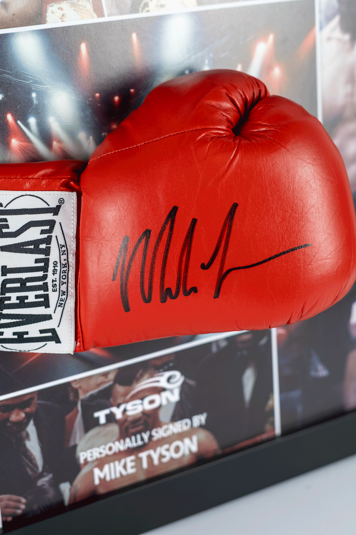 Mike Tyson Signed Glove Framed Display