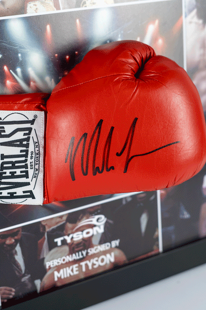 Mike Tyson Signed Glove Framed Display
