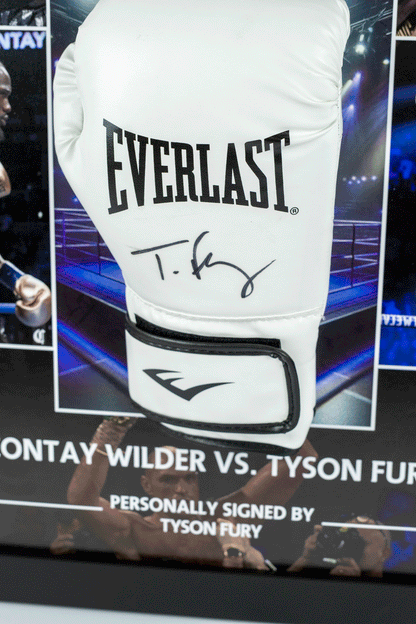 Tyson Fury Signed Glove Framed Display