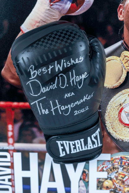 David Haye Signed Glove Framed Display