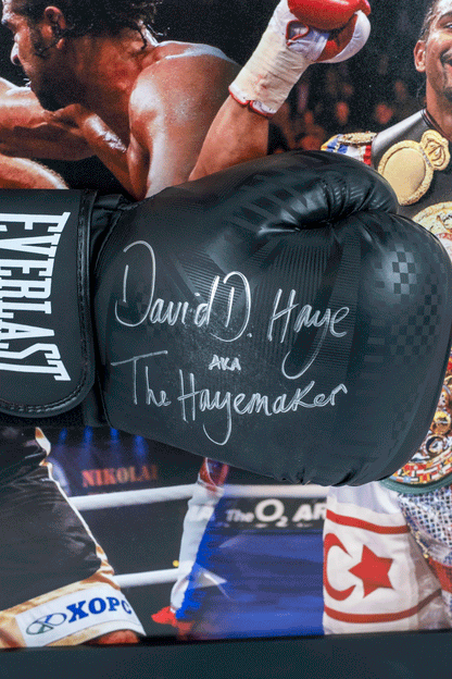 David Haye Signed Glove Framed Display
