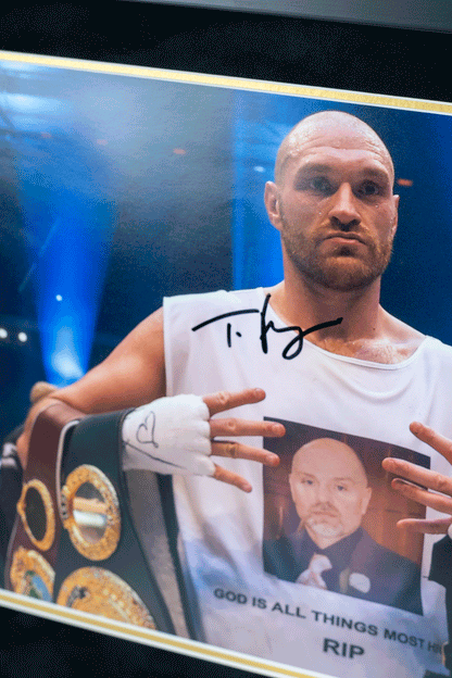 Tyson Fury 12x8 Photo Montage Display