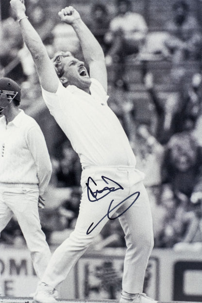 Ian Botham Signed Photo Framed Display