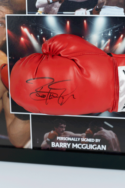 Barry McGuigan Signed Glove Framed Display