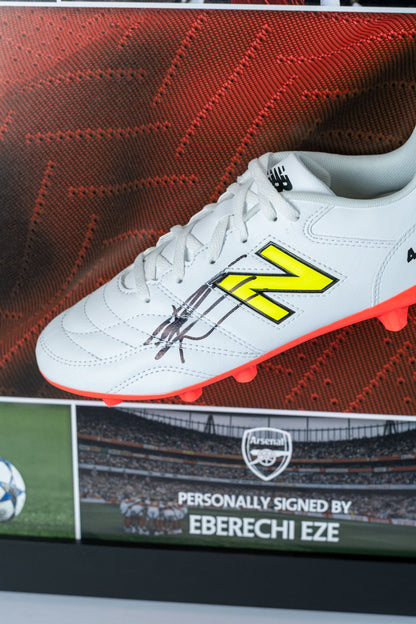 Eberechi Eze Hand-Signed Arsenal Boot Display
